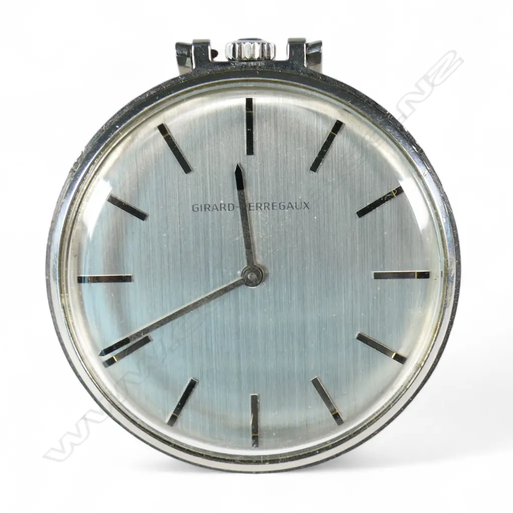 A Girard Perregaux slimline cocktail pocket watch, Image 1++